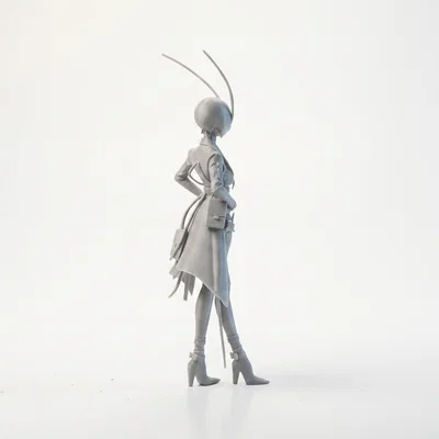 Mô hình Bee Girl - Tượng nhân vật nữ 3D tinh xảo