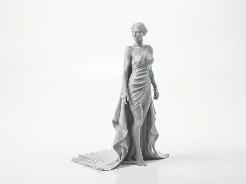 Tượng Nữ Thần Trong Tà Áo - Mẫu In 3D Đẹp Mắt - Image 2