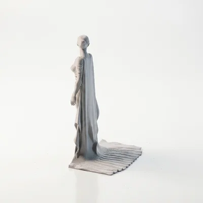 Tượng Nữ Thần Trong Tà Áo - Mẫu In 3D Đẹp Mắt