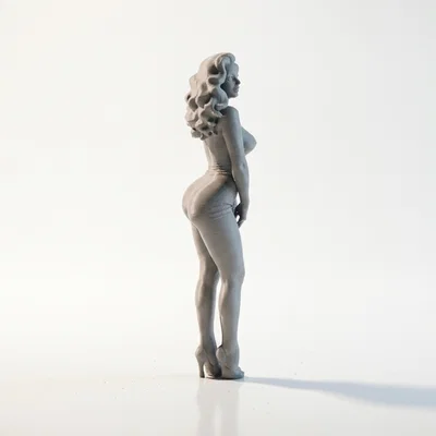 Mô hình tượng nữ diện váy ôm quyến rũ - Tệp STL 3D printable
