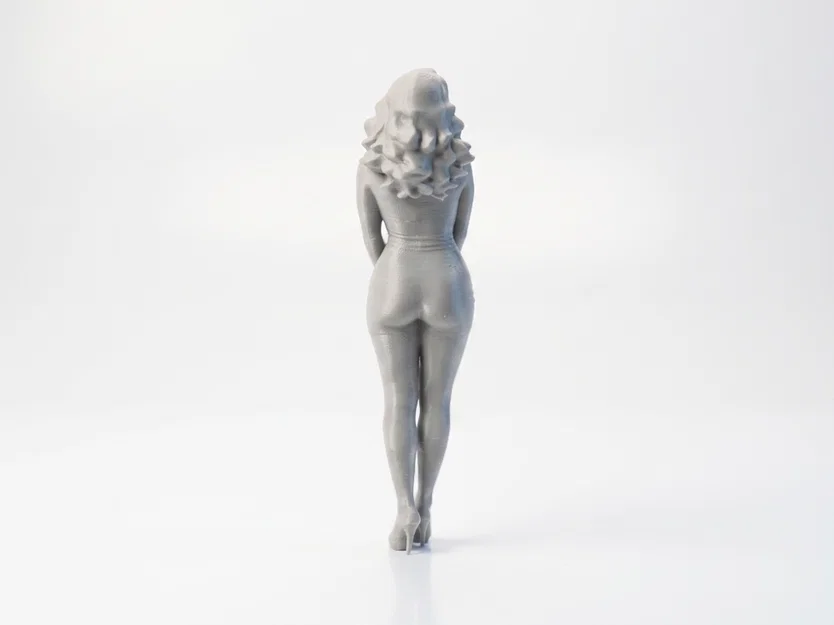 Mô hình tượng nữ diện váy ôm quyến rũ - Tệp STL 3D printable - Image 3