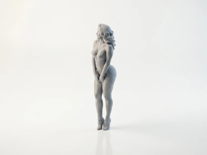Mô hình tượng nữ diện váy ôm quyến rũ - Tệp STL 3D printable - Image 4
