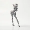 Mô hình 3D nhân vật nữ tư thế năng động - Dynamic Pose Female Figurine - Thumbnail 3