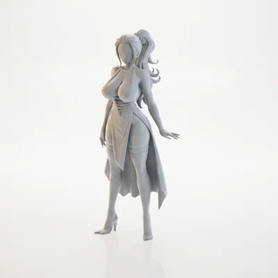 Mô hình tượng nhân vật nữ Elegant Lady in 3D