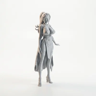 Mô hình tượng nhân vật nữ Elegant Lady in 3D