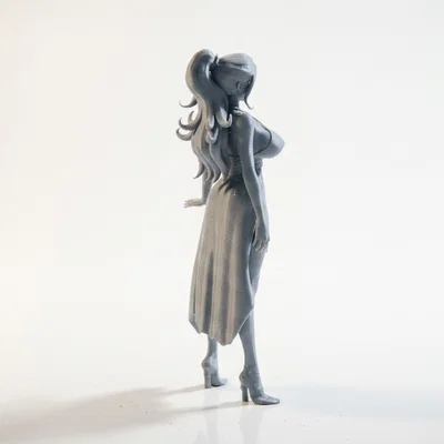 Mô hình tượng nhân vật nữ Elegant Lady in 3D
