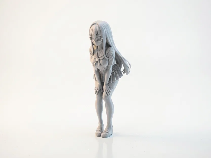 Mô hình nhân vật nữ Anime 3D in được (Anime Girl Figurine) - Image 1