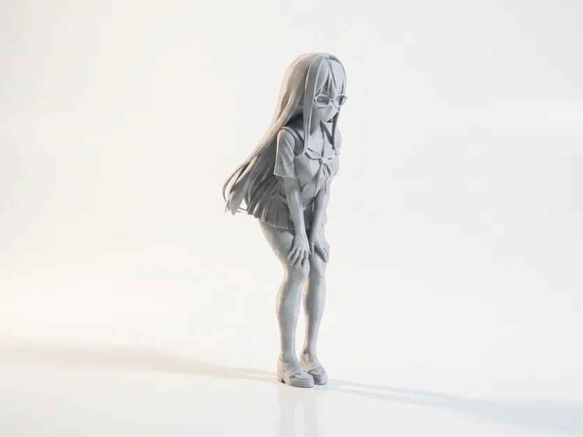 Mô hình nhân vật nữ Anime 3D in được (Anime Girl Figurine) - Image 2
