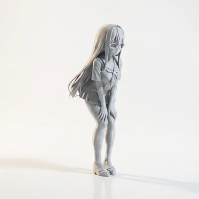 Mô hình nhân vật nữ Anime 3D in được (Anime Girl Figurine)