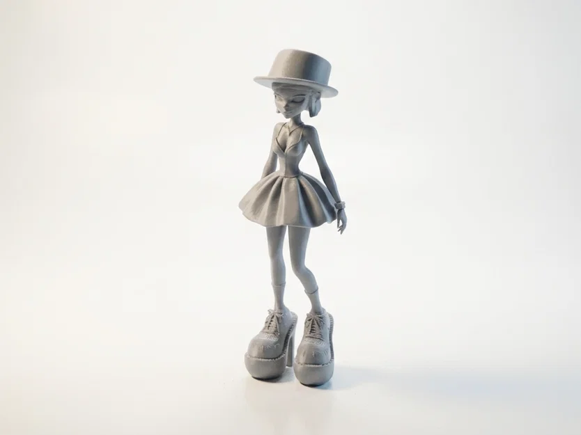 Mô hình tượng nữ Big Shoe Lady - File in 3D nghệ thuật - Image 1