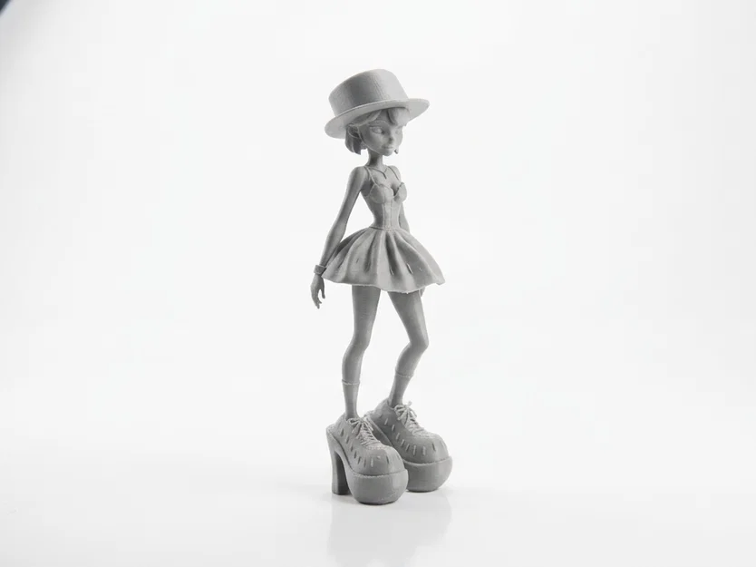 Mô hình tượng nữ Big Shoe Lady - File in 3D nghệ thuật - Image 2