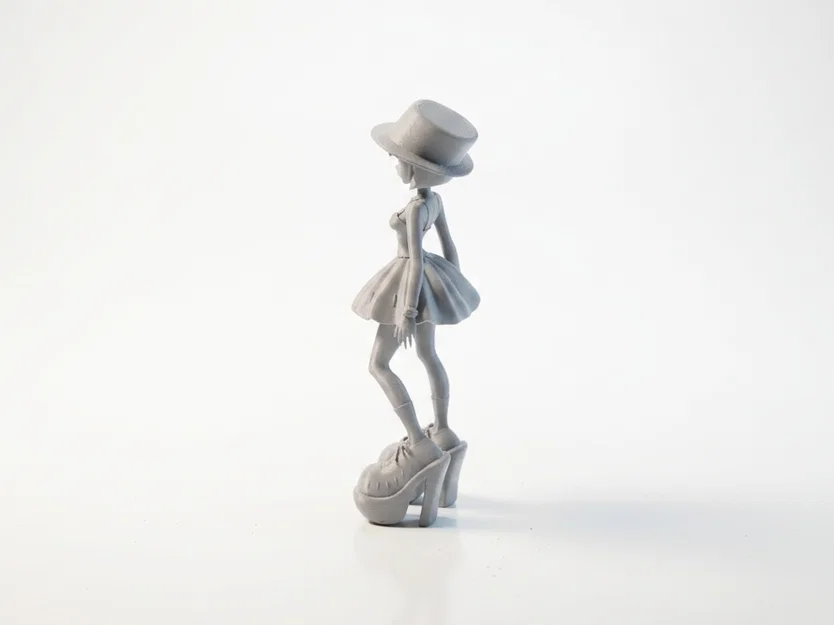 Mô hình tượng nữ Big Shoe Lady - File in 3D nghệ thuật - Image 4