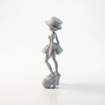 Mô hình tượng nữ Big Shoe Lady - File in 3D nghệ thuật