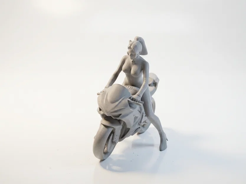 Mô hình Nữ Biker Cá Tính - Figurine in 3D - Image 1