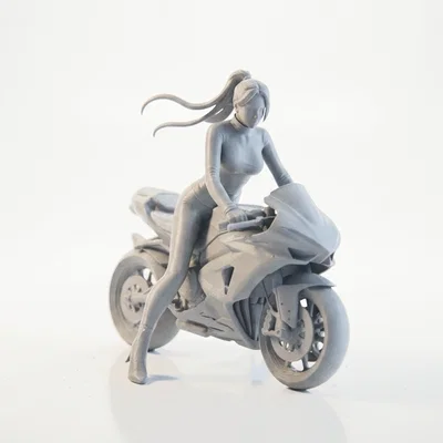Mô hình Nữ Biker Cá Tính - Figurine in 3D