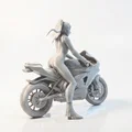 Mô hình Nữ Biker Cá Tính - Figurine in 3D - Thumbnail 3