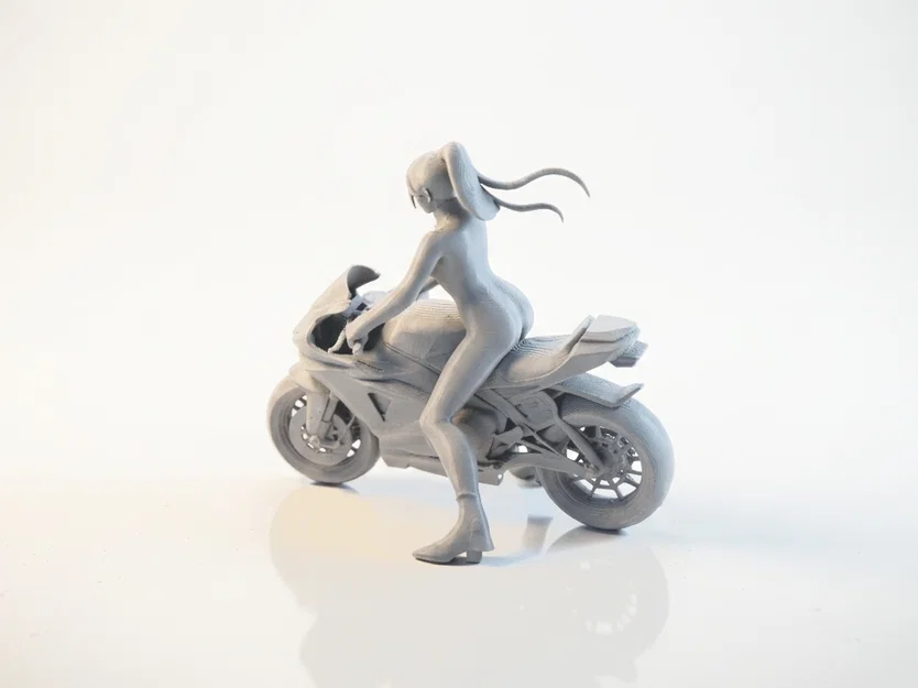 Mô hình Nữ Biker Cá Tính - Figurine in 3D - Image 4