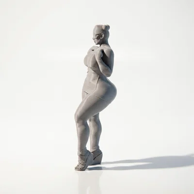 Mô Hình Nhân Vật Nữ Quyến Rũ (Big Hips Babe) - File STL In 3D