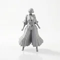 Mô hình nhân vật nữ mặc quần ống rộng 3D - Thumbnail 1