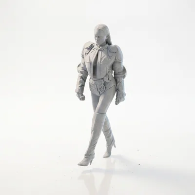 Mô Hình Nhân Vật Nữ Biker Cá Tính In 3D (STL File)