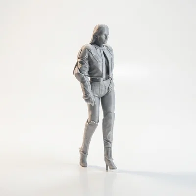 Mô Hình Nhân Vật Nữ Biker Cá Tính In 3D (STL File)
