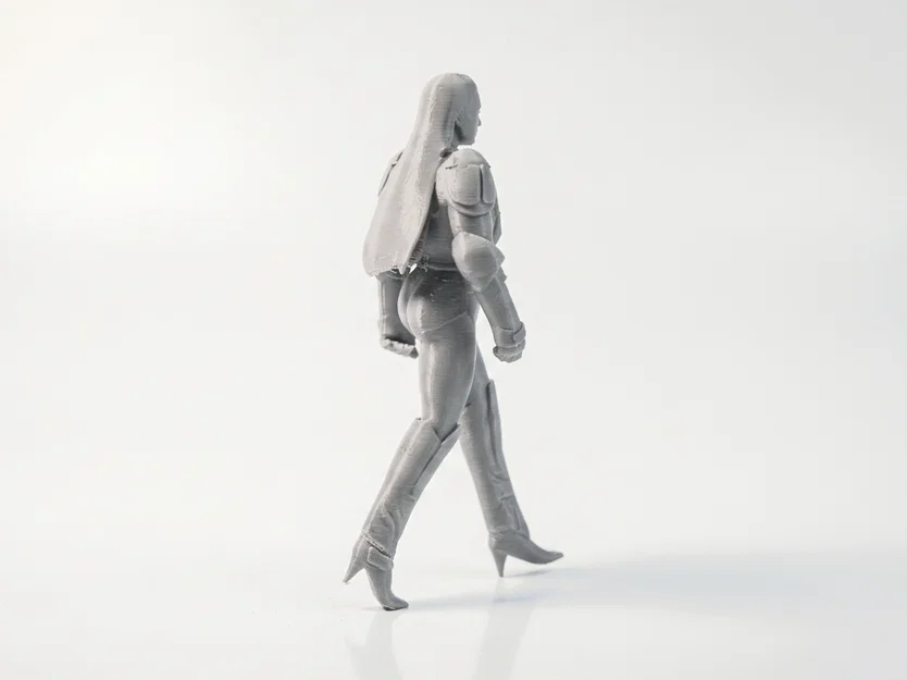 Mô Hình Nhân Vật Nữ Biker Cá Tính In 3D (STL File) - Image 3