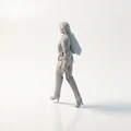 Mô Hình Nhân Vật Nữ Biker Cá Tính In 3D (STL File) - Thumbnail 4
