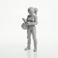 Mô hình 3D Nữ Biker Cá Tính Có Thể In 3D - Thumbnail 1