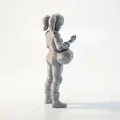 Mô hình 3D Nữ Biker Cá Tính Có Thể In 3D - Thumbnail 3
