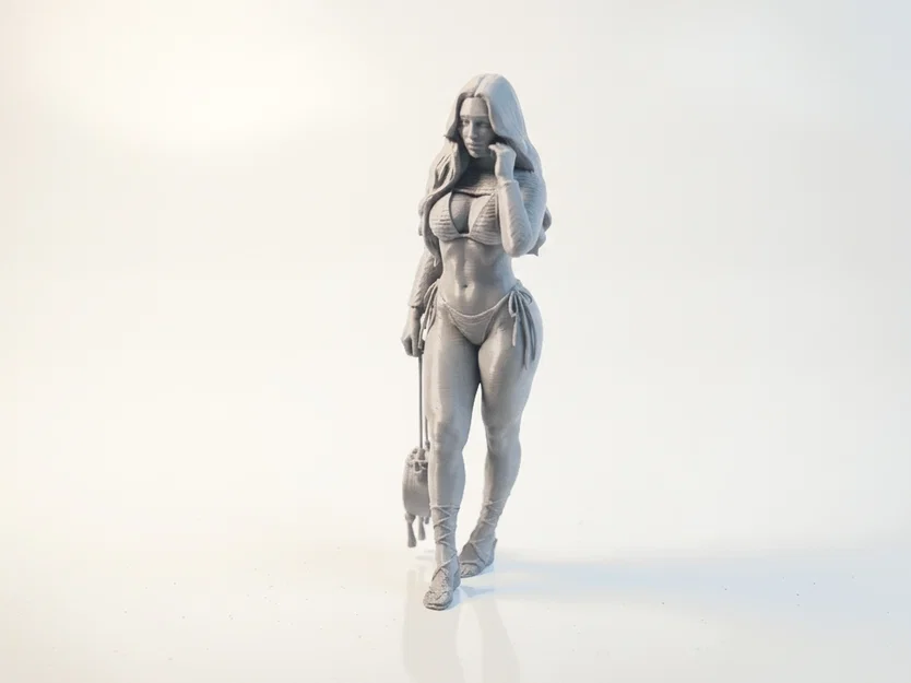 Mô hình nhân vật nữ Bikini Babe - File in 3D nghệ thuật - Image 1