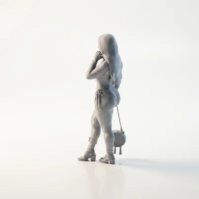 Mô hình nhân vật nữ Bikini Babe - File in 3D nghệ thuật