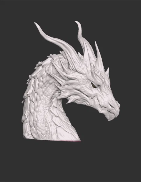 Mô hình đầu rồng 3D nghệ thuật (Dragon Head) cho người đam mê Fantasy - Image 1