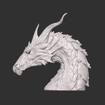 Mô hình đầu rồng 3D nghệ thuật (Dragon Head) cho người đam mê Fantasy