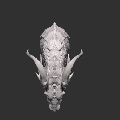 Mô hình đầu rồng 3D nghệ thuật (Dragon Head) cho người đam mê Fantasy