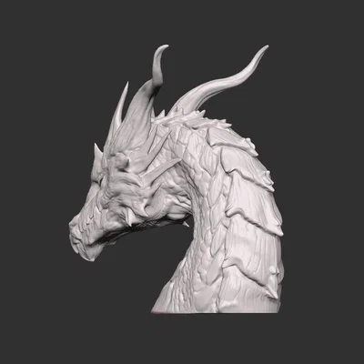 Mô hình đầu rồng 3D nghệ thuật (Dragon Head) cho người đam mê Fantasy