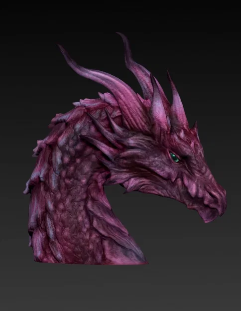 Mô hình đầu rồng 3D nghệ thuật (Dragon Head) cho người đam mê Fantasy - Image 8
