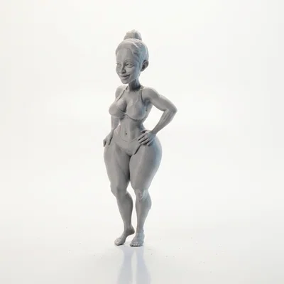 Mô hình tượng nữ Bikini Babe in 3D tinh xảo