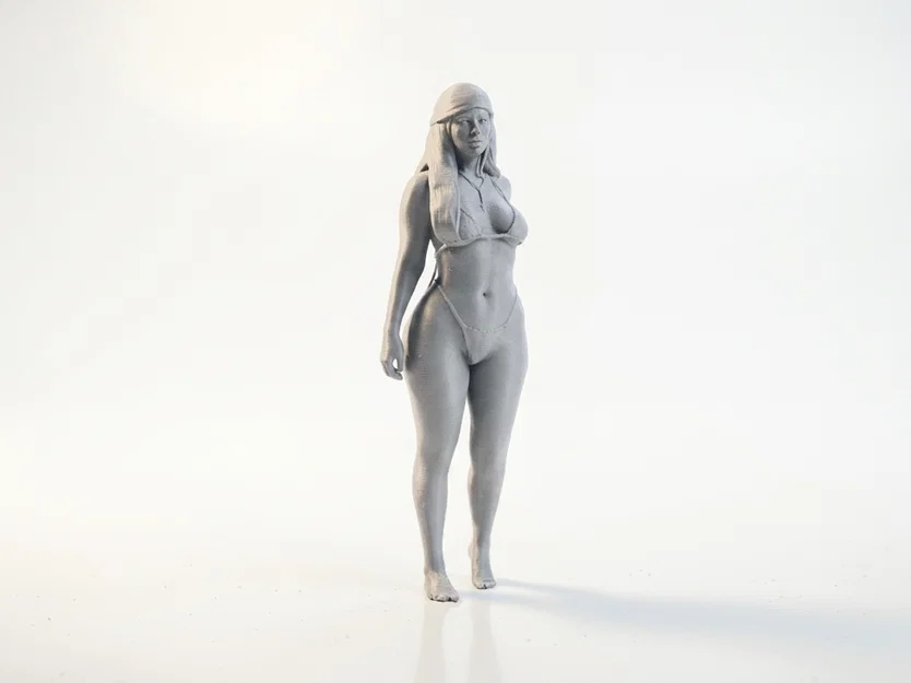 Mô hình tượng nữ Bikini Babe in 3D (Bikini Babe Female Figure Statue 3D Printable) - Image 2