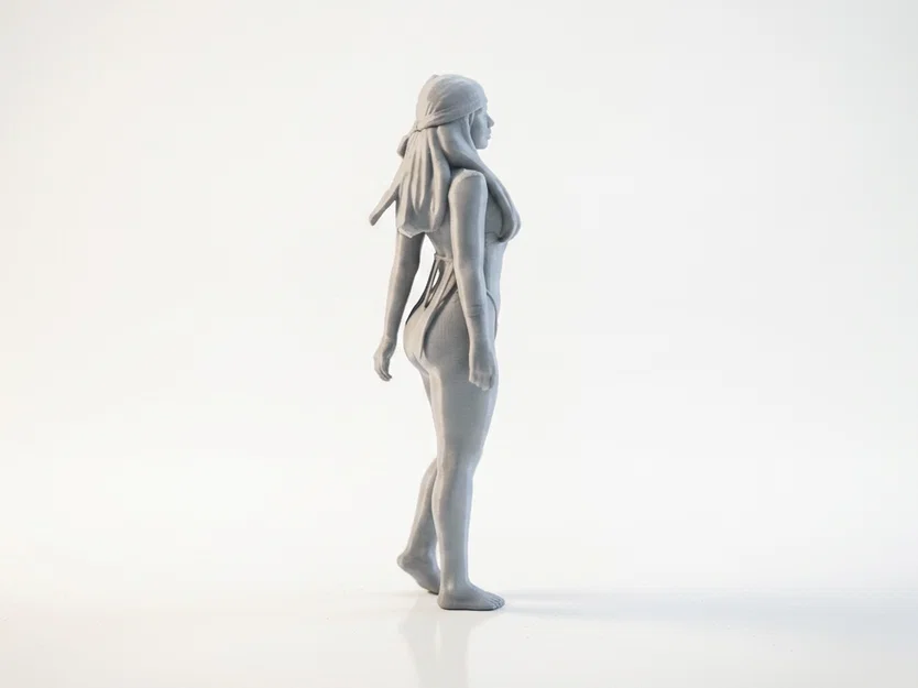 Mô hình tượng nữ Bikini Babe in 3D (Bikini Babe Female Figure Statue 3D Printable) - Image 3