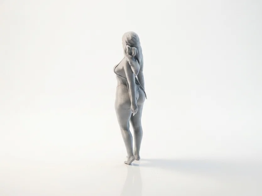 Mô hình tượng nữ Bikini Babe in 3D (Bikini Babe Female Figure Statue 3D Printable) - Image 4