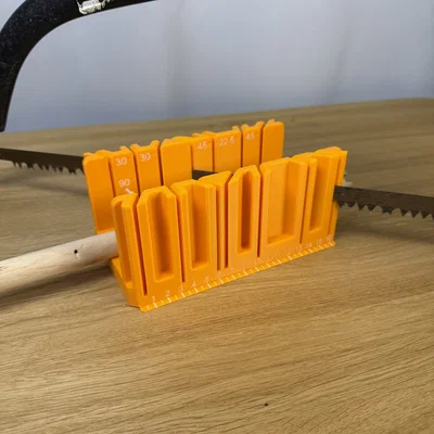 Miter Box - Hộp cắt góc đa năng 90°, 45°, 30°, 22.5° kèm thước đo