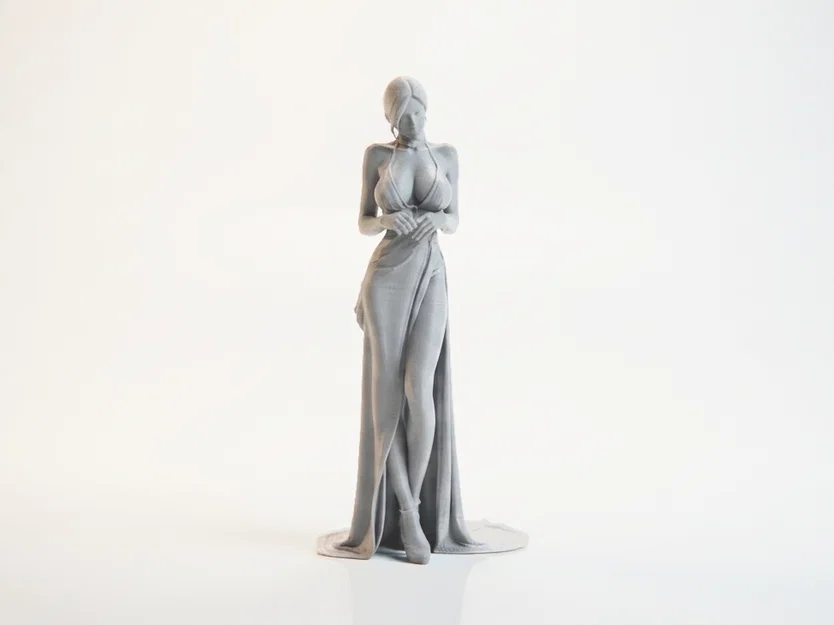 Mô hình tượng nữ diện váy dài - Tệp in 3D (Long Dress Lady Figurine) - Image 1