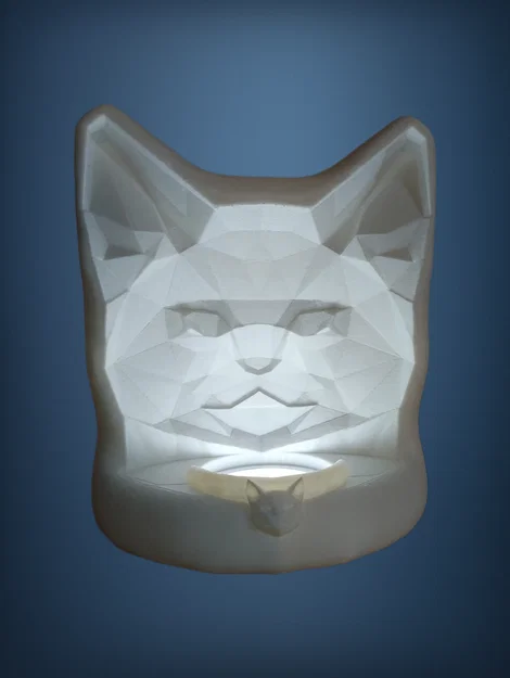 Đèn 3D Mèo Low Poly - Ảo ảnh quang học cực độc - Image 1