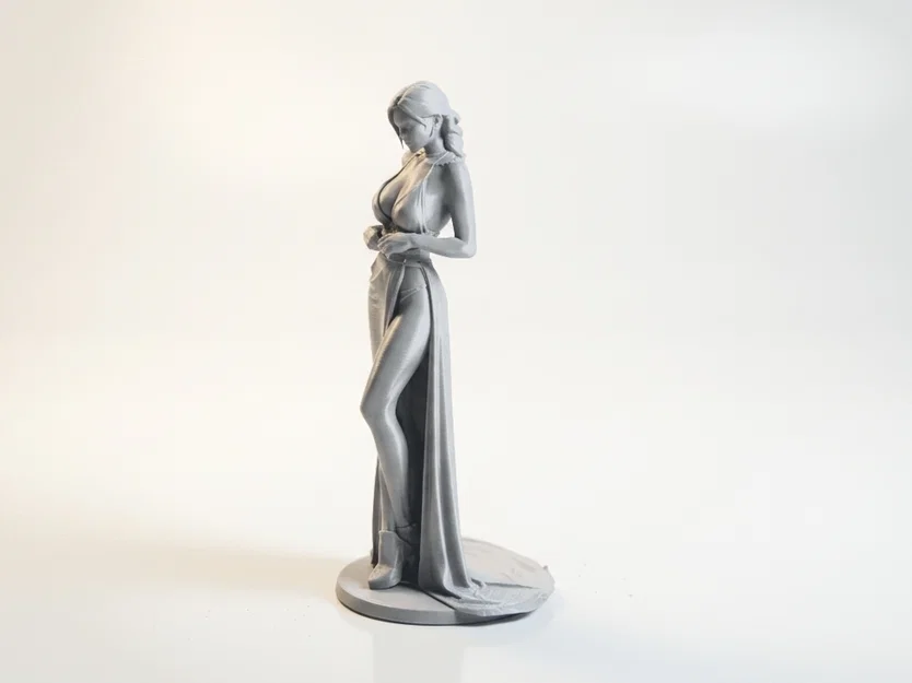 Mô hình tượng nữ diện váy dài - Tệp in 3D (Long Dress Lady Figurine) - Image 2