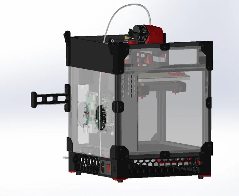 Bản mod tản nhiệt Stepper cho tấm bên hông máy in Voron 0.2 - Image 1