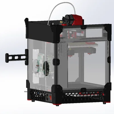 Bản mod tản nhiệt Stepper cho tấm bên hông máy in Voron 0.2