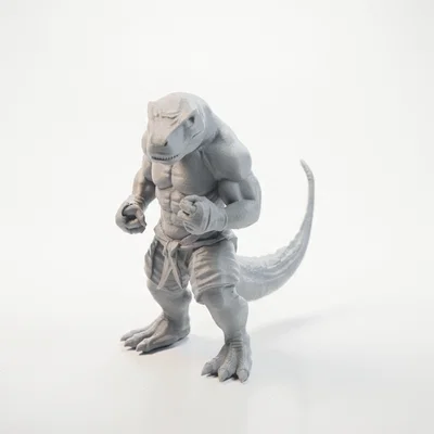 Mô hình 3D Khủng long võ sĩ MMA (MMA Dino Fighter)