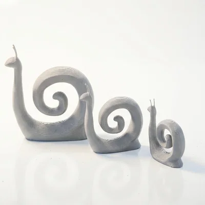 Bộ Mô Hình Ốc Sên Marble Trang Trí - File In 3D Độc Đáo