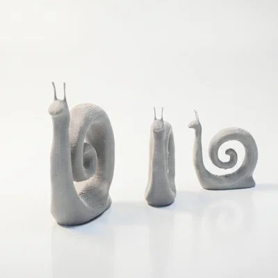 Bộ Mô Hình Ốc Sên Marble Trang Trí - File In 3D Độc Đáo