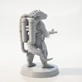 Mô hình 3D Chiến binh Thằn lằn vũ trang có thể in - Thumbnail 3